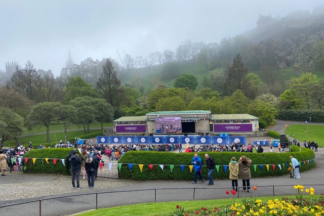 Edinburgh's main event saw scores turn out despite the thick fog