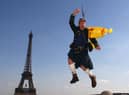 A Scotland fan enjoys himself during a trip to Paris (Picture: Michael Steele/Getty Images)