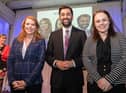 SNP leadership candidates Ash Regan, left, Humza Yousaf and Kate Forbes (Picture: Paul Campbell/PA)