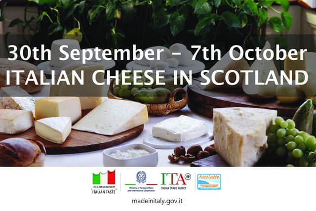 Calling all cheese lovers: your chance to try exclusive tastes of Italy and pick up free recipes in Scottish promotion. Picture – supplied.