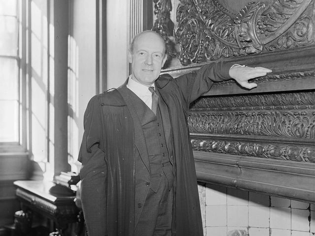 A portrait of Mr William McLachlan Dewar, Headmaster of George Heriot's School, taken in 1959.