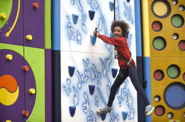 Kids learn lots of useful skills while climbing at Ratho (Picture: Jane Barlow)