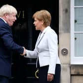 The first minister has said she is 'not ecstatic' about Boris Johnson's trip to Scotland (Getty Images)