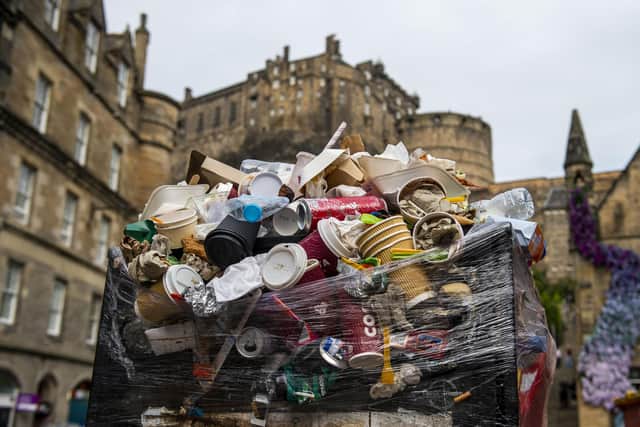 A major clear up operation is under way in Edinburgh after a first wave of strikes by council bin workers came to an end.