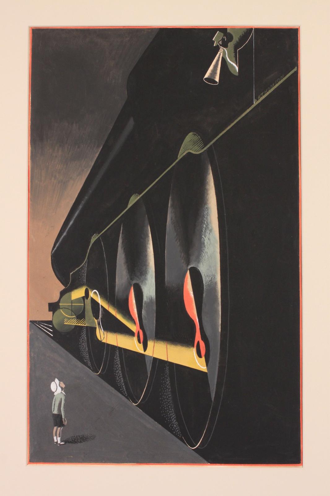 Giftshop UK Fliegende Scotsman 1930s Plakat Anstecker