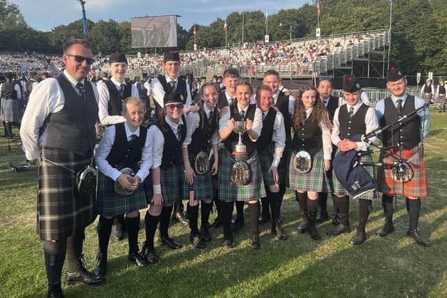 West Lothian Schools Pipe Band came second at the World Championships in Glasgow.