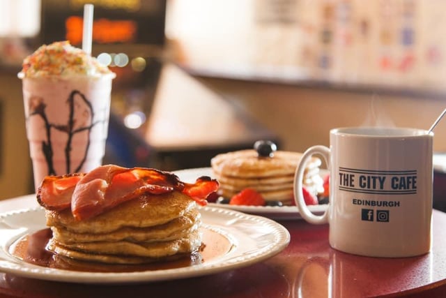 This American-style 50s diner can be found just off Edinburgh's Blair Street. Amongst the menu items are fluffy vanilla pancakes with maple syrup and fruit, as well as Belgian style waffles.