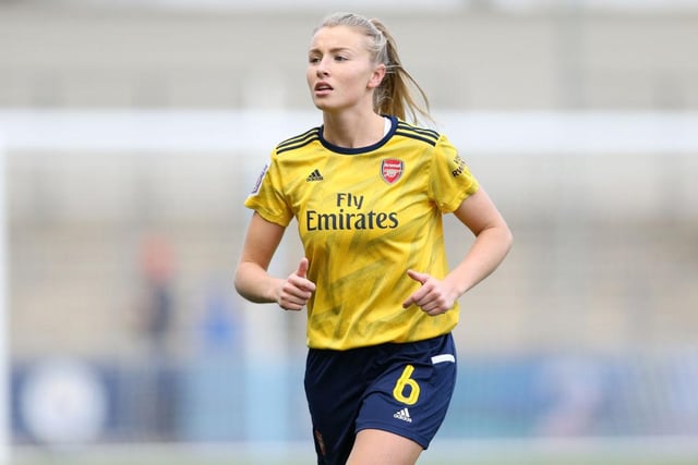Leah Williamson, born in Milton Keynes, is a football player who currently plays for both Arsenal and the England national team (Photo by Charlotte Tattersall/Getty Images)