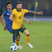 Martin Boyle in action against Kuwait during Australia's second phase of World Cup qualifying