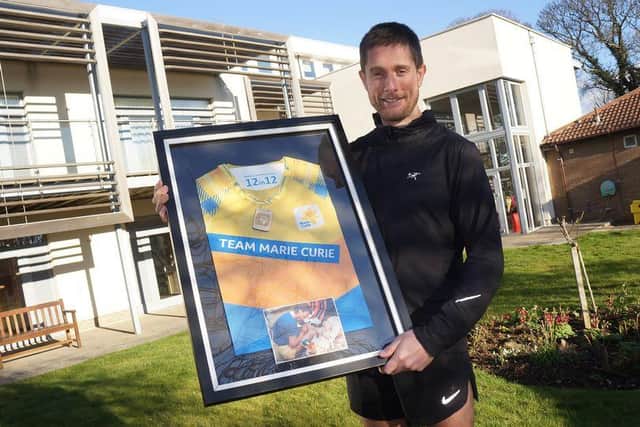 Alistair Thomson, from Cramond in Edinburgh, had never run a marathon before his mother's death.
