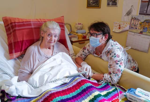 Care homes in Scotland are set to allow visitors in today for the first time in 2021. (Photo by Hugh Hastings/Getty Images)