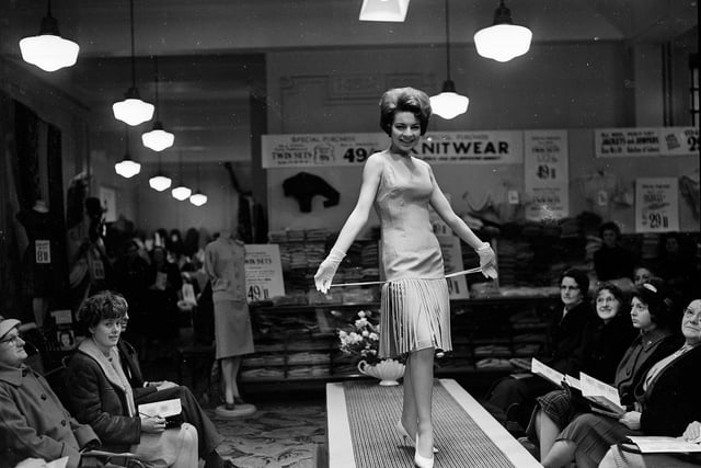 Mannequin parade and fashion show at J & R Allan's, March 1962