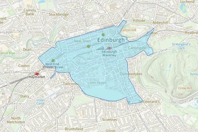 The Low Emission Zone cover 1.2 square miles of the city centre.