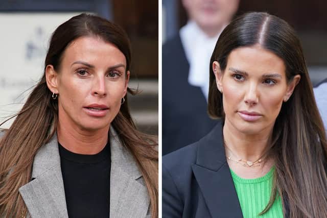 Undated file photos of Coleen Rooney (left) Rebekah Vardy who are due to find out who has won their High Court libel battle in the "Wagatha Christie" case.