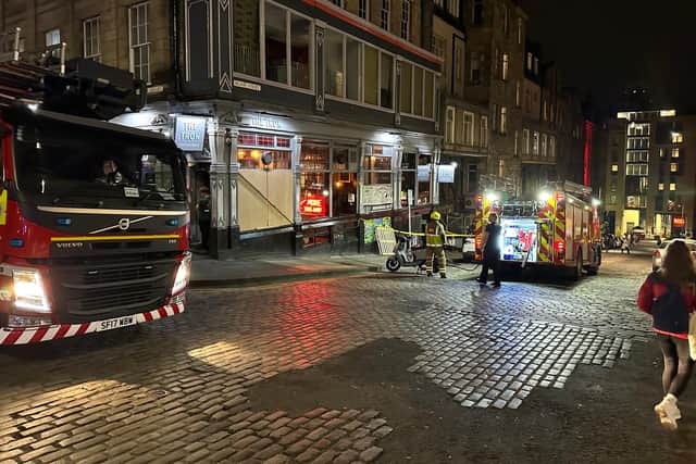 Fire crews are on the scene of an incident in Blair Street, Edinburgh