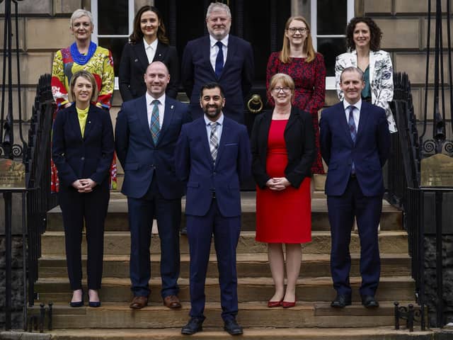 Humza Yousaf celebrated the fact that many of his Cabinet are under 40 (Picture: Jeff J Mitchell/Getty Images)
