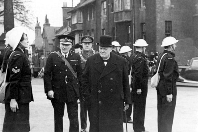 Prime Minister Winston Churchill in Edinburgh 1943