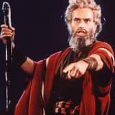 Charlton Heston as Moses in The Ten Commandments