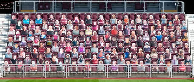 Hearts fans have only been present at Tynecastle in cardboard form this season - and it will be great once they return.