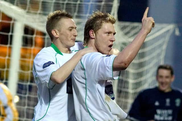 Derek Riordan and Garry O'Connor were a lethal attacking combination during their time together at Hibs. Picture: SNS