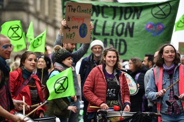 Climate change activists from Extinction Rebellion (XR) are set to stage an eye-catching protest outside the Scottish Government’s Victoria Quay offices in Leith this afternoon. (Photo by Jeff J Mitchell/Getty Images)