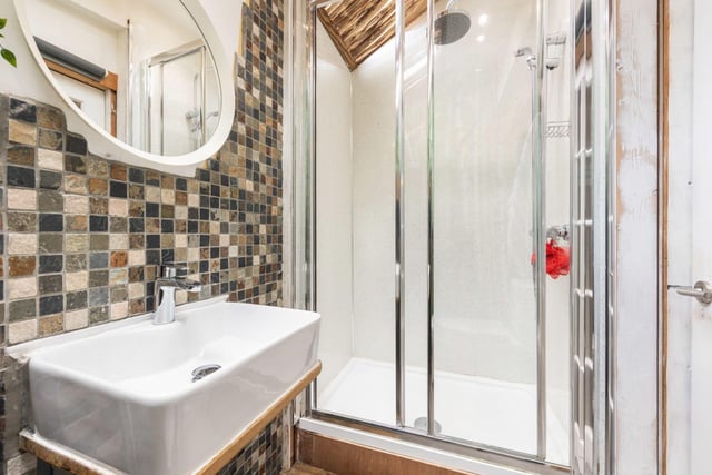 This handy three-piece shower room on the ground level of the Dalkeith home has a skylight.