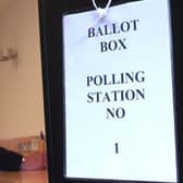 Stock ballot box image