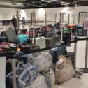 Edinburgh Airport has been 'flooded' with unclaimed suitcases and luggage
