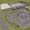 A computer rendering of the planned David Lloyd Edinburgh Shawfair club, to the southeast of the city.
