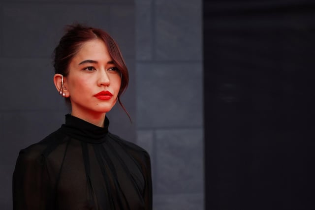 Sonoya Mizuno, who plays the mistress of secrets Lady Mysaria, at the House of the Dragon premiere (Photo by HOLLIE ADAMS/AFP via Getty Images)