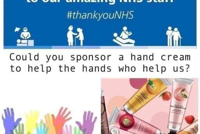 An Edinburgh woman is appealing for donations to buy skincare products for NHS and key workers