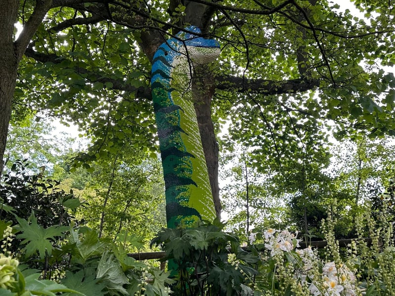 Nessie also makes an appearance in the art trail - but you’ll need to have good eye sight to spot it. The sculpture was made from 81,898 bricks and took 320 hours to build