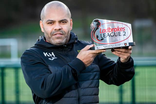 Former Albion Rovers manager Kevin Harper was awarded the Ladbrokes League Two Manager of the Month award for March in 2019. Pic: SNS Group Roddy Scott