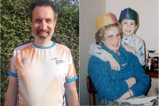 Ian is running 10km a day in honour of his mum, Mary, who was diagnosed with dementia. Picture: Submitted