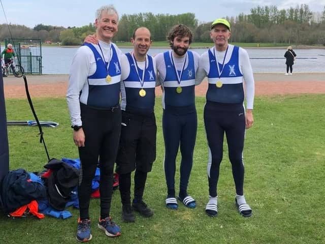 The successful club quartet of Simon Lloyd, Tom Duke, Patrick Clark and Robert Young