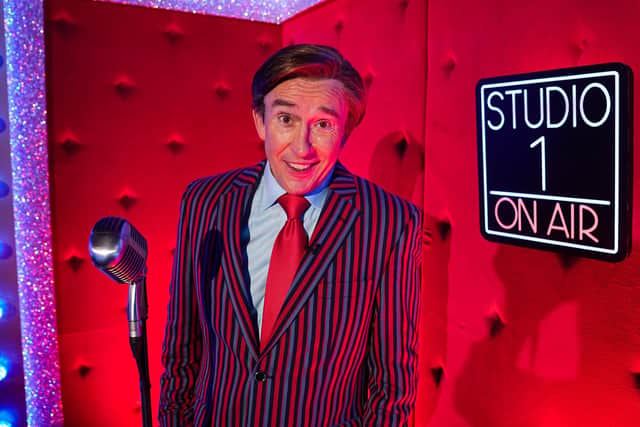 Alan Partridge on 'Ant and Dec's Saturday Night Takeaway' TV Show, 2022. Pic: Kieron McCarron/ITV/Shutterstock