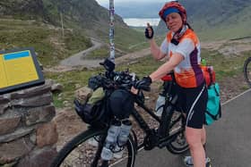 Raquel Garzon Calderon, 43, who lives near the Braid Hills to the south of Edinburgh, pictured at the Applecross peninsula.