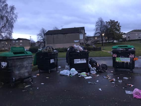 Councillor Ashley Graczyk has asked the council to empty overflowing waste bins and clear the litter-strewn area near 81-85 Stenhouse Street West as soon as possible.