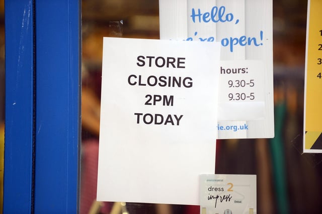 The Marie Curie shop closed early