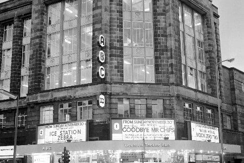 The ABC Cinema on Lothian Road, 29 November 1969. The ABC Cinema previously hosted the likes of The Beatles, when hysteria swept the city. It was opened in 1938 and was demolished in 2001
