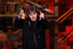 Lewis Capaldi with his Song of the Year award on stage at the Brit Awards 2020 at the O2 Arena, London.