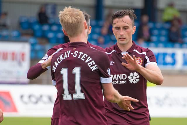 Hearts face Cove Rangers in the Premier Sports Cup after defeating Peterhead. (Photo by Paul Devlin / SNS Group)