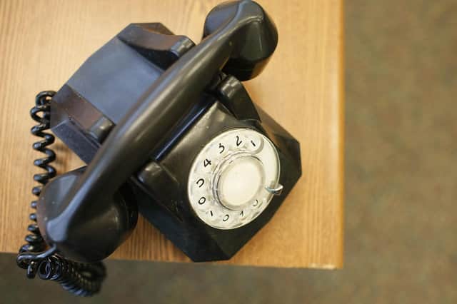 The landline sparking into life is an unusual event