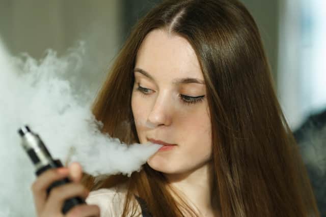 A growing number of Edinburgh pupils are vaping in the toilets at school, making other children too scared to go to the loo.  Picture: Getty Images.