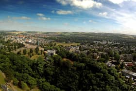Stock aerial shot of Midlothian, by Bob Smith.