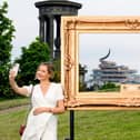 Model and St James Quarter ambassador Hayley Daines snaps a selfie against new city skyline