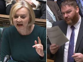 Owen Thompson asked Liz Truss to visit his Midlothian constituency and apologise during PMQs (UK Parliament TV)