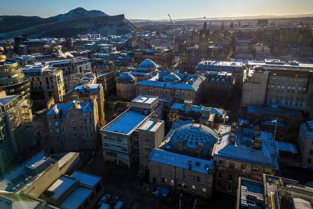 The Dunard Centre, Edinburgh's first purpose-built concert hall for a century, is being created behind an historic Royal Bank of Scotland building on St Andrew Square.