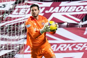 Hearts' Craig Gordon during the Betfred Cup match between Hearts and Inverness Caledonian Thistle at Tynecastle Park.