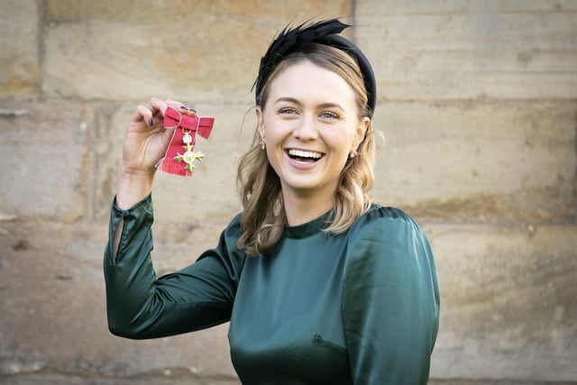 Edinburgh local hero Olivia Strong was awarded an MBE for her work as founder of Run For Heroes. She launched the idea during the Covid-19 pandemic to run 5k, donate £5 to the NHS, and nominate five others to do the same. The challenge has so far raised more than £6 million.